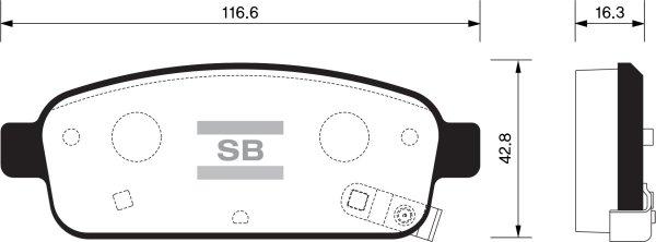 FI.BA FBP1363 - Brake Pad Set, disc brake www.autospares.lv