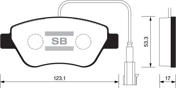 FI.BA FBP1201 - Тормозные колодки, дисковые, комплект www.autospares.lv