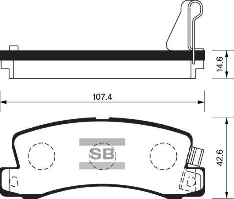 FI.BA FBP1208 - Тормозные колодки, дисковые, комплект www.autospares.lv