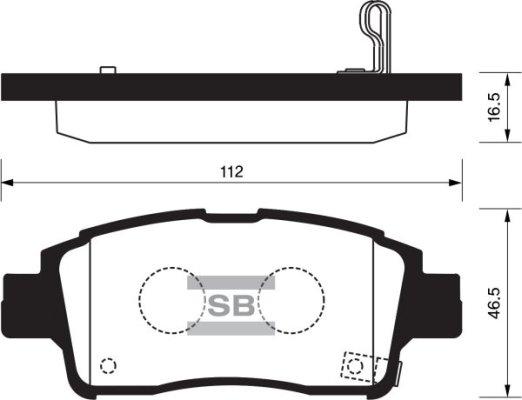 FI.BA FBP1230 - Тормозные колодки, дисковые, комплект www.autospares.lv