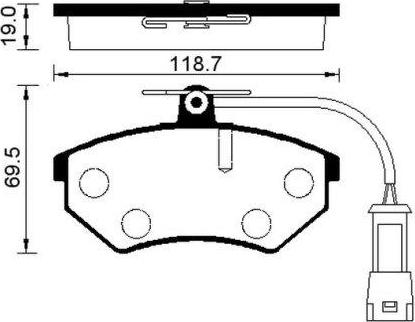 TRIPLE FIVE ABP6575 - Bremžu uzliku kompl., Disku bremzes autospares.lv