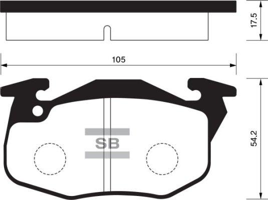 BOSCH 0 986 505 240 - Bremžu uzliku kompl., Disku bremzes www.autospares.lv