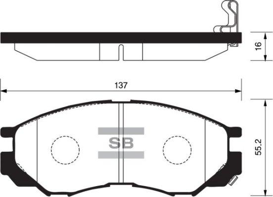 FI.BA FBP2011 - Тормозные колодки, дисковые, комплект www.autospares.lv