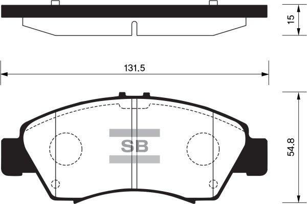 FI.BA FBP2032 - Тормозные колодки, дисковые, комплект www.autospares.lv