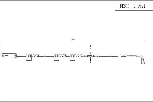 FI.BA FES11 - Indikators, Bremžu uzliku nodilums www.autospares.lv