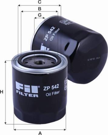 FIL Filter ZP 542 - Eļļas filtrs autospares.lv