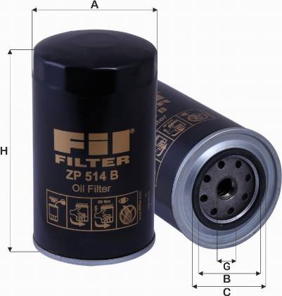 FIL Filter ZP 514 - Eļļas filtrs autospares.lv