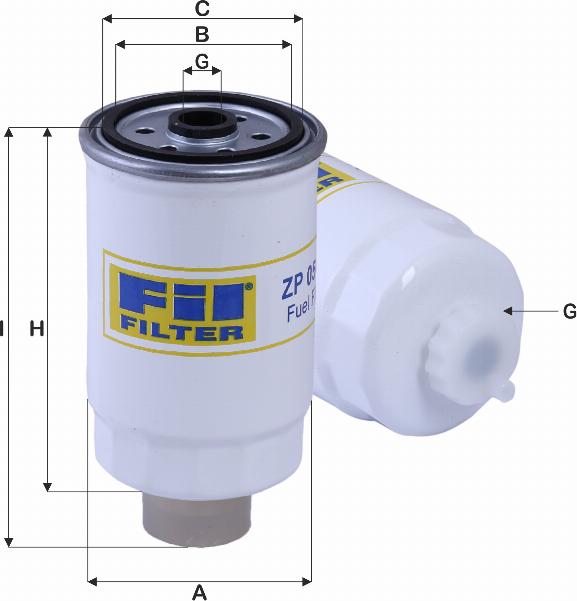 FIL Filter ZP 05 CF - Fuel filter www.autospares.lv