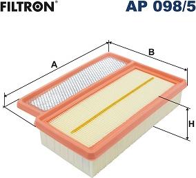 Filtron AP 098/5 - Gaisa filtrs www.autospares.lv