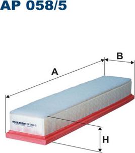 Filtron AP058/5 - Gaisa filtrs autospares.lv