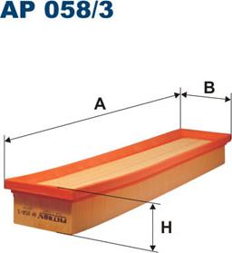 Filtron AP058/3 - Gaisa filtrs autospares.lv