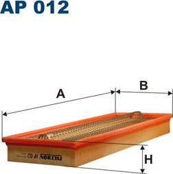 Filtron AP012 - Gaisa filtrs autospares.lv