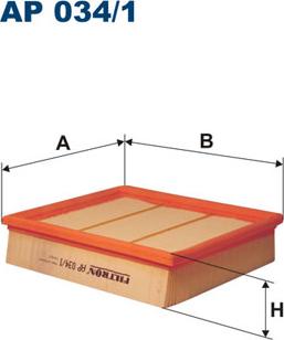 Filtron AP034/1 - Gaisa filtrs www.autospares.lv