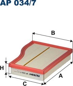 Filtron AP 034/7 - Gaisa filtrs www.autospares.lv