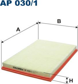 Filtron AP030/1 - Gaisa filtrs autospares.lv