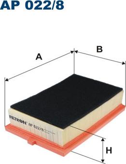 Filtron AP022/8 - Gaisa filtrs autospares.lv