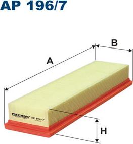 Filtron AP196/7 - Gaisa filtrs autospares.lv