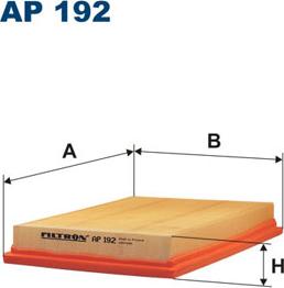 Filtron AP192 - Gaisa filtrs www.autospares.lv