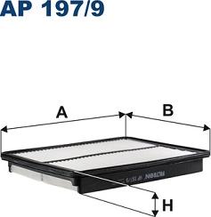 Filtron AP 197/9 - Gaisa filtrs autospares.lv