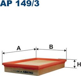 Filtron AP149/3 - Gaisa filtrs autospares.lv