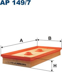Filtron AP149/7 - Gaisa filtrs autospares.lv