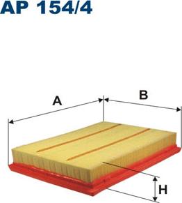 Filtron AP154/4 - Gaisa filtrs www.autospares.lv