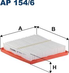 Filtron AP 154/6 - Gaisa filtrs www.autospares.lv