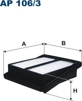 Filtron AP106/3 - Gaisa filtrs www.autospares.lv