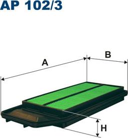 Filtron AP102/3 - Gaisa filtrs www.autospares.lv