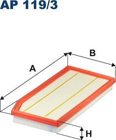 Filtron AP 119/3 - Gaisa filtrs www.autospares.lv