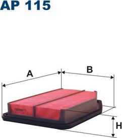 Filtron AP115 - Gaisa filtrs www.autospares.lv