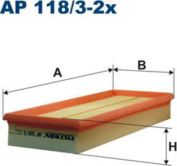 Filtron AP118/3-2x - Gaisa filtrs autospares.lv