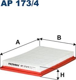 Filtron AP173/4 - Gaisa filtrs www.autospares.lv