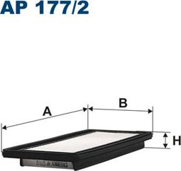 Filtron AP177/2 - Air Filter, engine www.autospares.lv