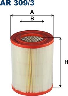 Filtron AR 309/3 - Air Filter, engine www.autospares.lv