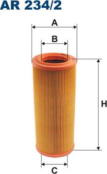 Filtron AR234/2 - Air Filter, engine www.autospares.lv