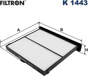 Filtron K 1443 - Filtrs, Salona telpas gaiss www.autospares.lv