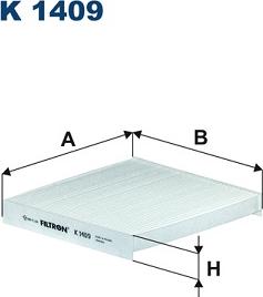 Filtron K 1409 - Filtrs, Salona telpas gaiss www.autospares.lv