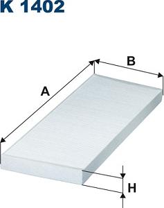 Filtron K1402 - Filter, interior air www.autospares.lv