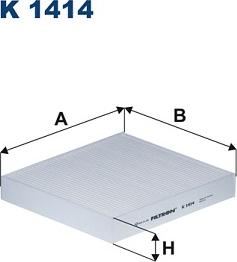 Filtron K 1414 - Filtrs, Salona telpas gaiss www.autospares.lv