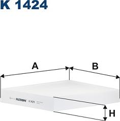 Filtron K 1424 - Filtrs, Salona telpas gaiss www.autospares.lv