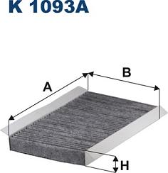 Filtron K1093A - Filtrs, Salona telpas gaiss autospares.lv