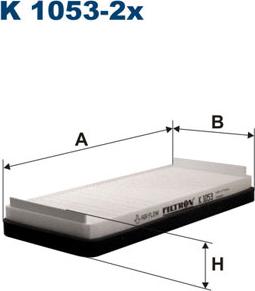 Filtron K1053-2x - Filtrs, Salona telpas gaiss autospares.lv