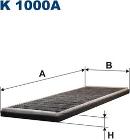 Filtron K1000A - Filter, interior air www.autospares.lv