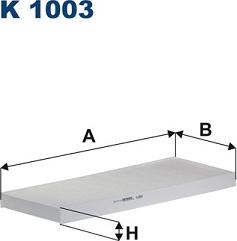 Filtron K1003 - Filtrs, Salona telpas gaiss www.autospares.lv