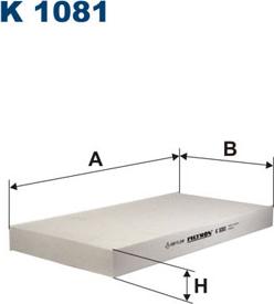 Filtron K1081 - Filter, interior air www.autospares.lv