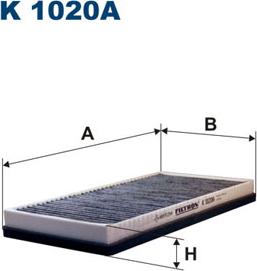 Filtron K1020A - Filtrs, Salona telpas gaiss autospares.lv