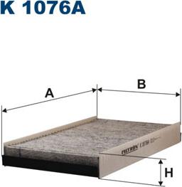 Filtron K1076A - Filter, interior air www.autospares.lv