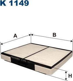 Filtron K1149 - Filtrs, Salona telpas gaiss www.autospares.lv