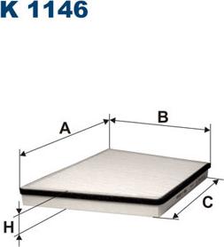 Filtron K1146 - Filtrs, Salona telpas gaiss autospares.lv